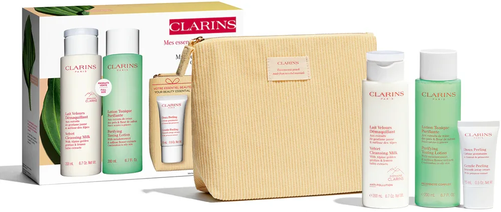 Clarins Cleansing Essentials Combination Skin - Подарочный набор для комбинированной кожи