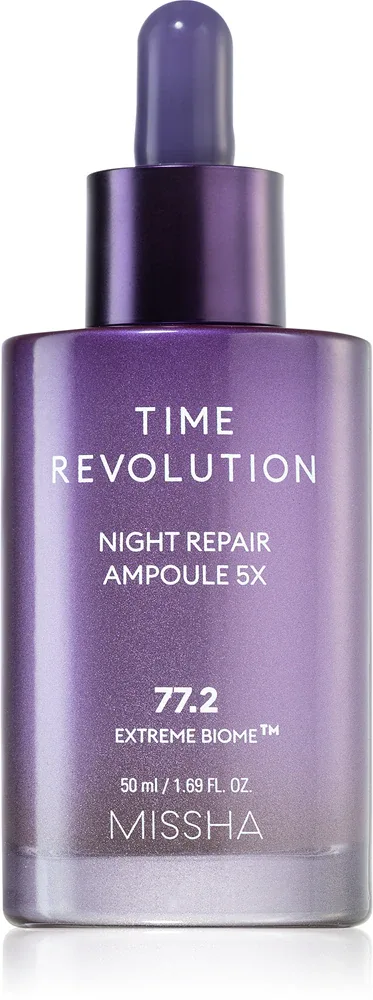 Missha Time Revolution Night Repair Ampoule - Интенсивный уход за кожей лица ночью с антивозрастным действием, 50 мл