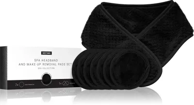 Набор для демакияжа Notino Spa Collection повязка и многоразовые диски из микрофибры, 7 шт