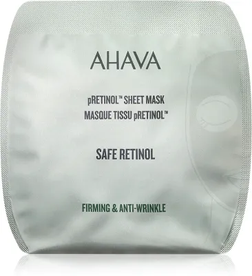 AHAVA Safe Retinol - Маска для лица с ретинолом, разглаживающая, в листовом формате, 1 шт, 1 шт (AHV03226)