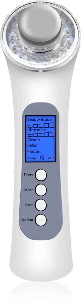 Щётка для очищения лица BeautyRelax 4v1 с технологией световой терапии, 1 шт