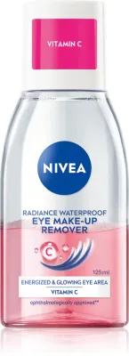 Средство для снятия макияжа NIVEA Face Cleansing двухфазное, для глаз и лица, снимает водостойкий макияж, 125 мл