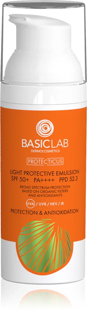 BasicLab Dermocosmetics Protecticus - Легкая эмульсия, защищающая от воздействия внешних факторов SPF 50+, 50 мл