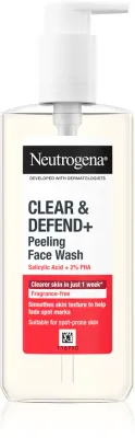 Neutrogena Clear & Defend+ - Гель для очищения кожи против прыщей, 200 мл