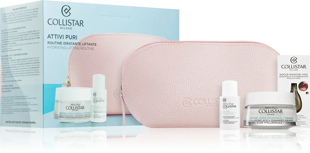 Collistar Attivi Puri Hydrating Lifting Routine Gift Set - Подарочный набор для лица, 1 шт