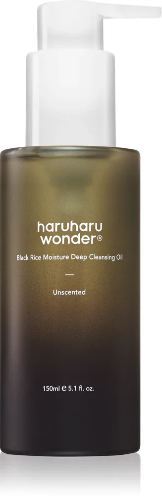 Haruharu Wonder Black Rice Moisture - Очищающее масло для снятия макияжа для чувствительной и аллергической кожи, 150 мл