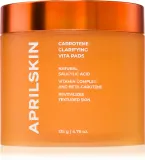 APRILSKIN Carrotene Clarifying Vita Pads - Крем для лица - очищающие лепестки для жирной кожи с предрасположенностью к акне, 60 шт — фото 1
