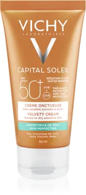 Vichy Capital Soleil - Защитный крем, обеспечивающий бархатисто гладкую кожу SPF 50+, 50 мл