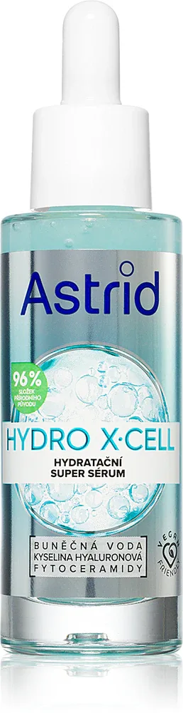Сыворотка-бустер для лица Astrid Hydro X-Cell увлажняющая, для любого типа кожи, 30 мл