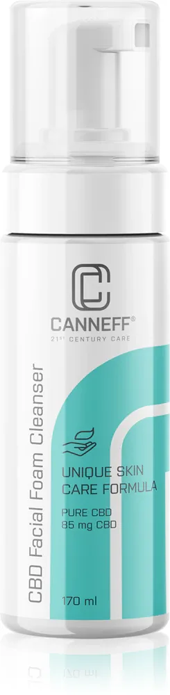 Canneff Balance CBD Facial Foam Cleanser - Увлажняющая очищающая пенка с конопляным маслом, 170 мл