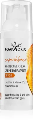 Soaphoria SuperDefense - Увлажняющий крем с защитой и пептидами SPF20, 50 мл