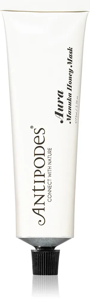 Antipodes Aura Manuka Honey Mask - Очищающая и успокаивающая маска для лица с медом, 75 мл