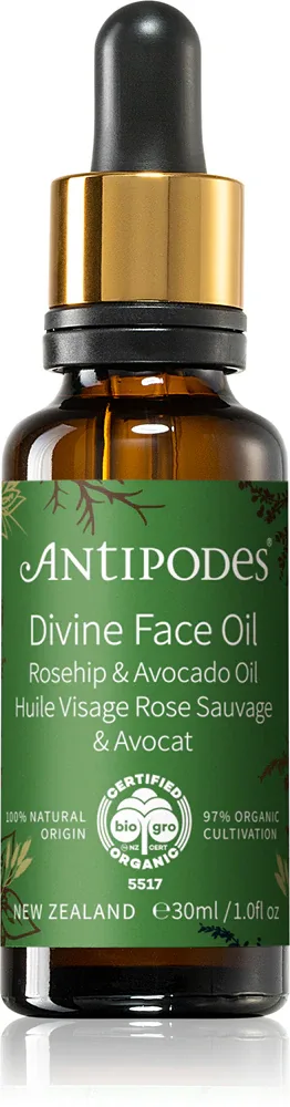 Antipodes Divine Face Oil Rosehip & Avocado Oil - Сыворотка против первых признаков старения кожи