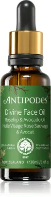 Antipodes Divine Face Oil Rosehip & Avocado Oil - Сыворотка против первых признаков старения кожи, 30 мл