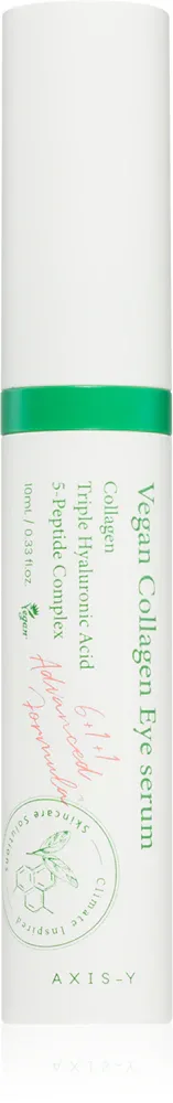 AXIS-Y 6+1+1 Advanced Formula Vegan Collagen Eye Serum - Сыворотка для глаз против отеков и морщин с коллагеном, 10 мл