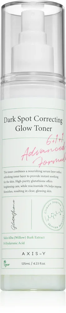 AXIS-Y 6+1+1 Advanced Formula Dark Spot Correcting Glow Toner - Осветляющий тоник для кожи с пигментными пятнами, 125 мл