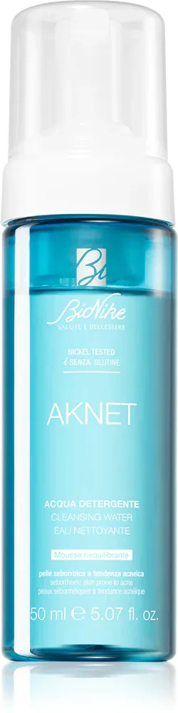 BioNike Aknet - Очищающая вода для жирной и проблемной кожи для ежедневного использования, 150 мл