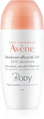 Avene Body 24H Deodorant - Дезодорант ролл-он для чувствительной кожи, 50 мл