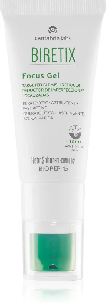 Гель для лица Biretix Treat Focus Gel для кожи с несовершенствами, выравнивает тон, 15 мл