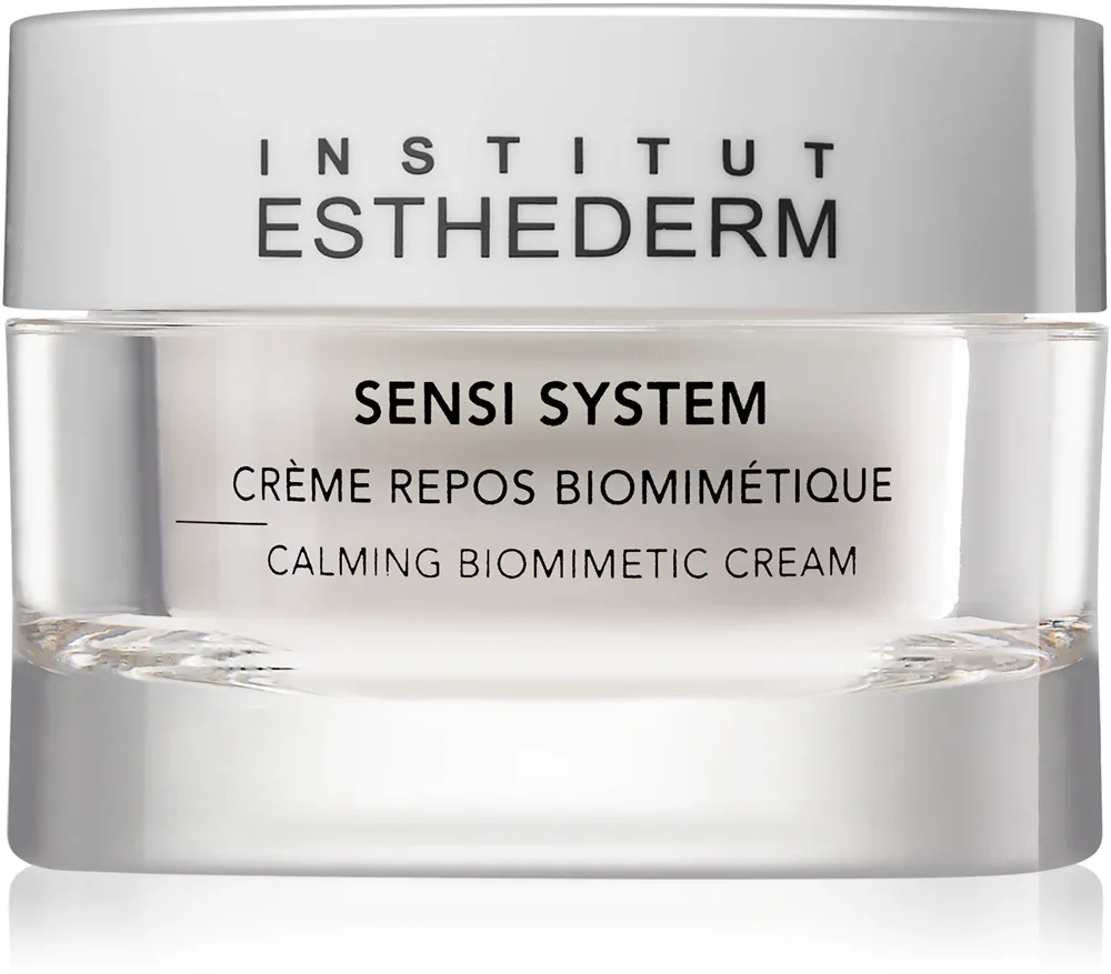 Institut Esthederm Sensi System Calming Biomimetic Cream - Успокаивающий биомиметический крем для чувствительной кожи, 50 мл