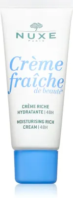 Nuxe Creme Fraiche de Beaute Moisturizing Rich Cream - Питательный увлажняющий крем для сухой и очень сухой чувствительной кожи, 30 мл