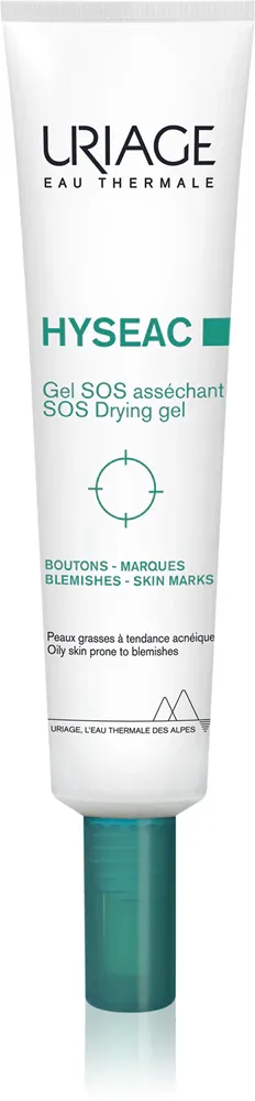 Uriage Hyseac SOS Drying Gel - Местный гель от прыщей против несовершенств кожи, 15 мл