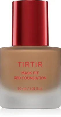 TIRTIR Mask Fit Red Foundation - Осветляющий жидкий тональный крем с увлажняющим действием, 30 мл, оттенок 34W Toffee