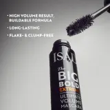 IsaDora The Big Bold Extreme Ultimate Volume Mascara - Тушь для ресниц, придающая ресницам экстремальный объем и интенсивный черный цвет, 14 мл, оттенок 15 Extreme Black — фото 5