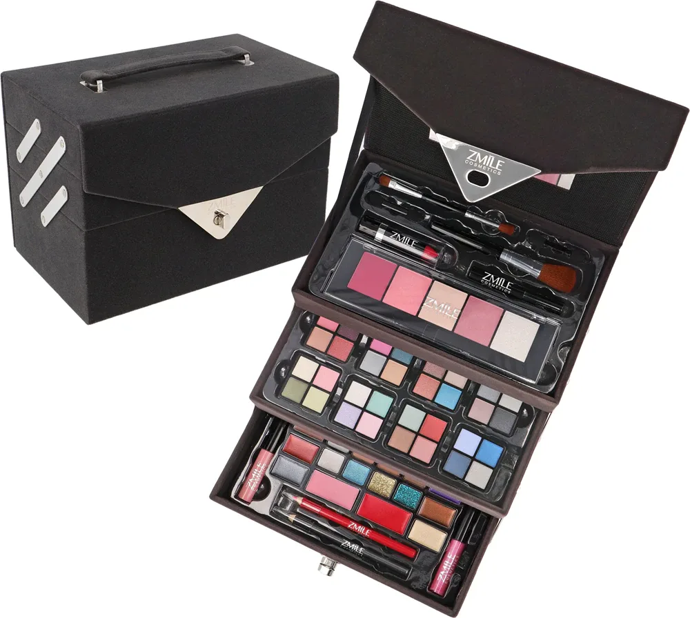 ZMILE COSMETICS Beauty Case Velvety - Косметический чемоданчик Dark Grey Dark Grey