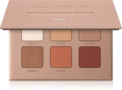 SOSU Cosmetics Matte Eyeshadow Palette - Палетка теней для век, 6 г