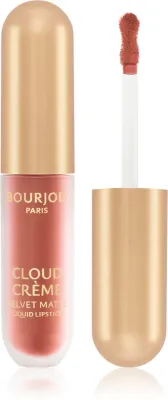Bourjois Cloud Crème Velvet Matte - Матовая жидкая помада с интенсивным матовым эффектом, 3.1 мл, оттенок 06 Passion Peach