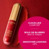 Bourjois Cloud Crème Velvet Matte - Матовая жидкая помада с интенсивным матовым эффектом, 3.1 мл, оттенок 02 Cafe Creme — фото 5