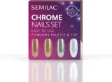 Semilac Set Chrome Nails - Подарочный набор для маникюра — фото 1