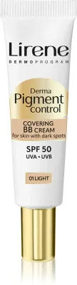 Lirene Derma Pigment Control Covering BB Cream SPF 50 - Осветляющий BB-крем против пигментации, 30 мл, оттенок 01 Light