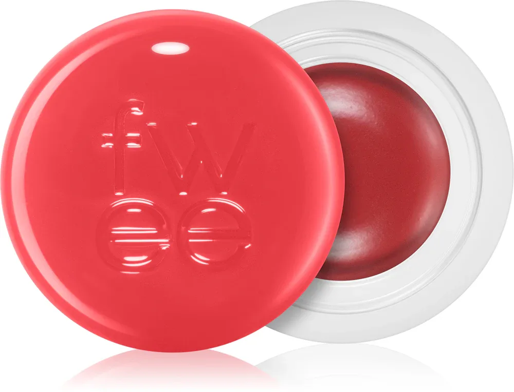 fwee Lip&Cheek Blurry Pudding Pot - Тонирующий бальзам для губ и щек, 5 г, оттенок RD03 Ambitious (Reddish Moment)
