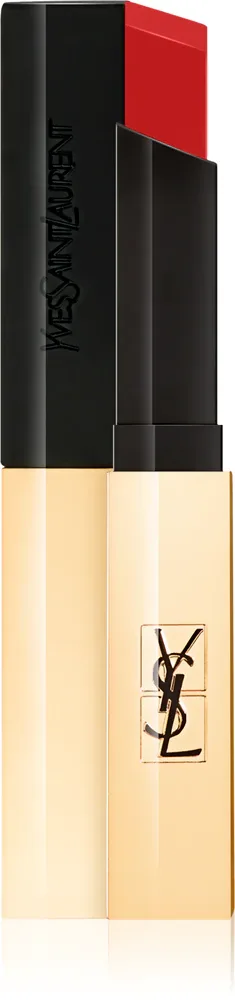 Yves Saint Laurent Rouge Pur Couture The Slim - Тонкая матовая помада, обеспечивающая кожаный эффект на губах, оттенок 28 True Chili