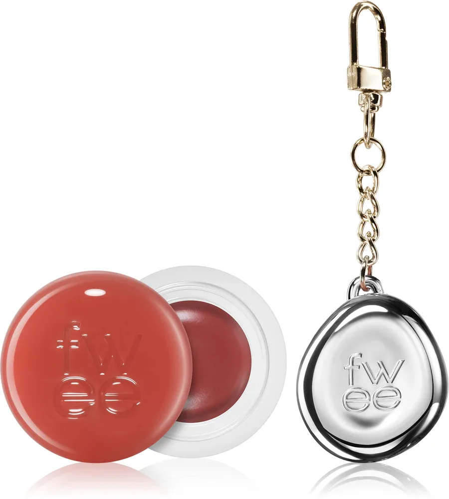 fwee Lip&Cheek Blurry Pudding Pot - Тонирующий бальзам для губ и щек + футляр, 5 г, оттенок RS02 Lyrics (Faded Moment)
