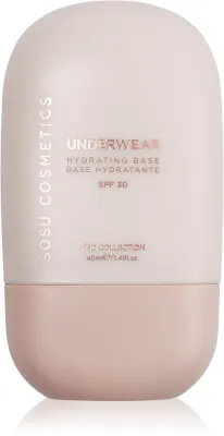 База под макияж SOSU Cosmetics Underwear Hydrating Base тонирующая, с SPF и витамином E, 40 мл