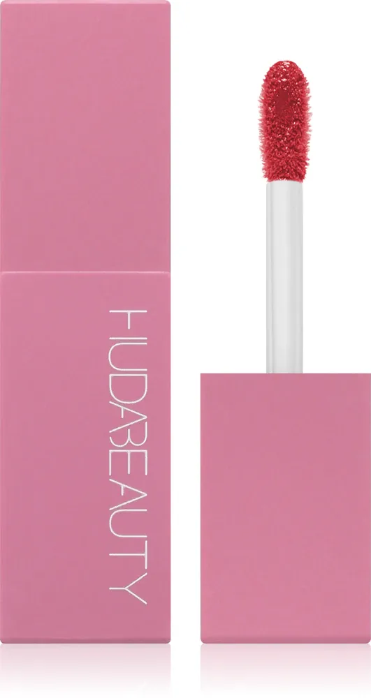 Huda Beauty Creamy Lip And Cheek Stain - Многофункциональный косметический продукт для губ и щек, 6 мл, оттенок Rosy Kiss