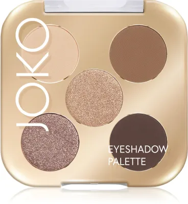 Палетка теней для век JOKO Eyeshadow Palette с матовым и блестящим эффектом, 7 г