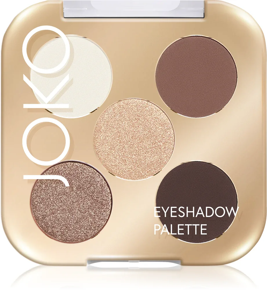 Палетка теней для век JOKO Eyeshadow Palette с матовым и блестящим эффектом, 7 г
