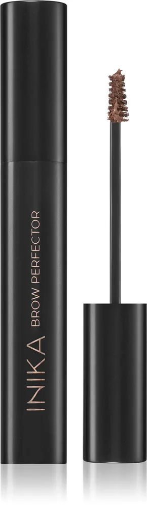 Тушь для бровей INIKA Organic Brow Perfector с бамбуковыми волокнами, для объёма, 6,5 мл, оттенок Walnut