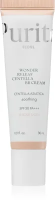 BB крем Purito Wonder Releaf Centella BB Cream с SPF 30, полуматовый, 30 мл, оттенок 15 Rose Ivory