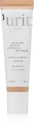 BB крем Purito Wonder Releaf Centella BB Cream с SPF 30, полуматовый, 30 мл, оттенок 27 Sand Beige