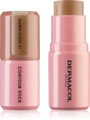 Бронзер для лица Dermacol Beauty Stick Contour стик, для контуринга, с маслом ши, 7 г, оттенок 01 Amber Suede