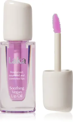 Laka Soothing Vegan Lip Oil - Бальзам для губ с успокаивающим действием, 4.5 мл, оттенок Calming Purple