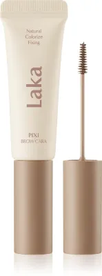 Тушь для бровей Laka Pixi Brow Cara моделирующая, со щёточкой, 8 г, оттенок 02 Wood Brown