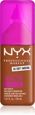 NYX Professional Makeup Make ‘Em Wonder - Легкий матирующий тональный крем, 30 мл, оттенок 35 Soft Mocha
