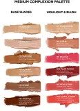 Палетка для лица SOSU Cosmetics Complete Canvas Complexion Palette румяна и хайлайтер, 26,4 г — фото 2