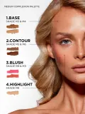 Палетка для лица SOSU Cosmetics Complete Canvas Complexion Palette румяна и хайлайтер, 26,4 г — фото 3